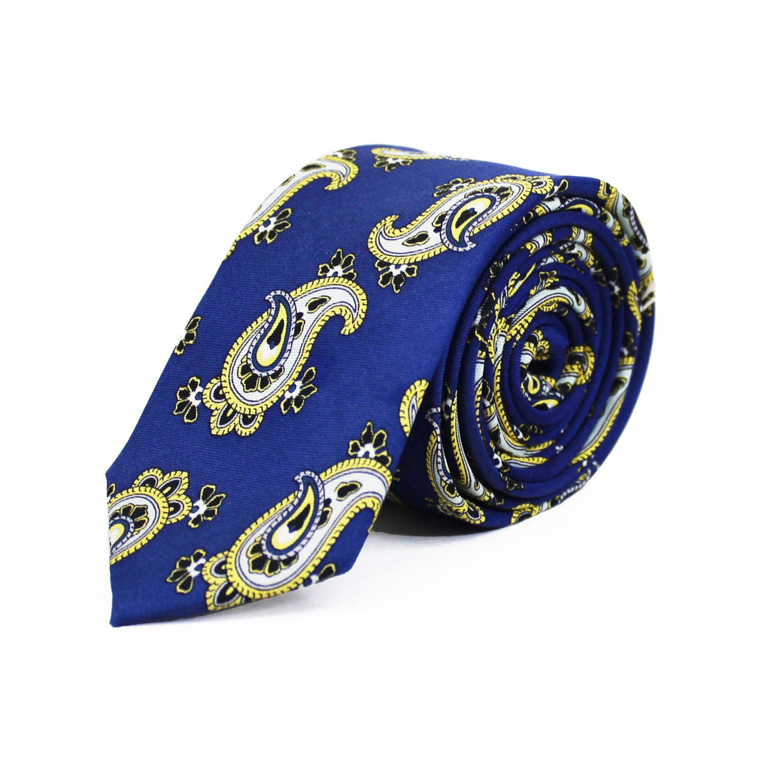 Knightsbridge Silk Tie - Royal Blue Paisley