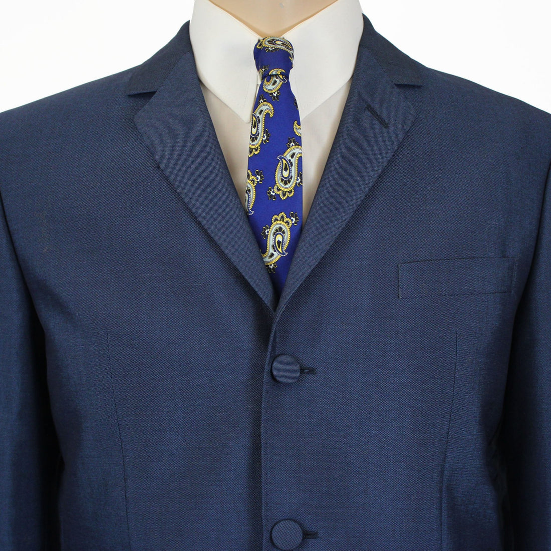 Knightsbridge Silk Tie - Royal Blue Paisley