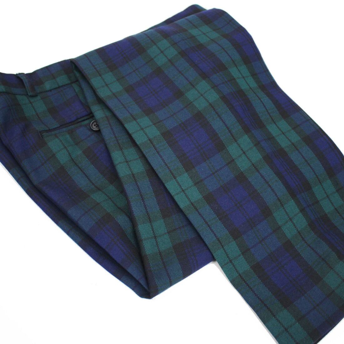 Sta Prest Trousers - Black Watch Tartan