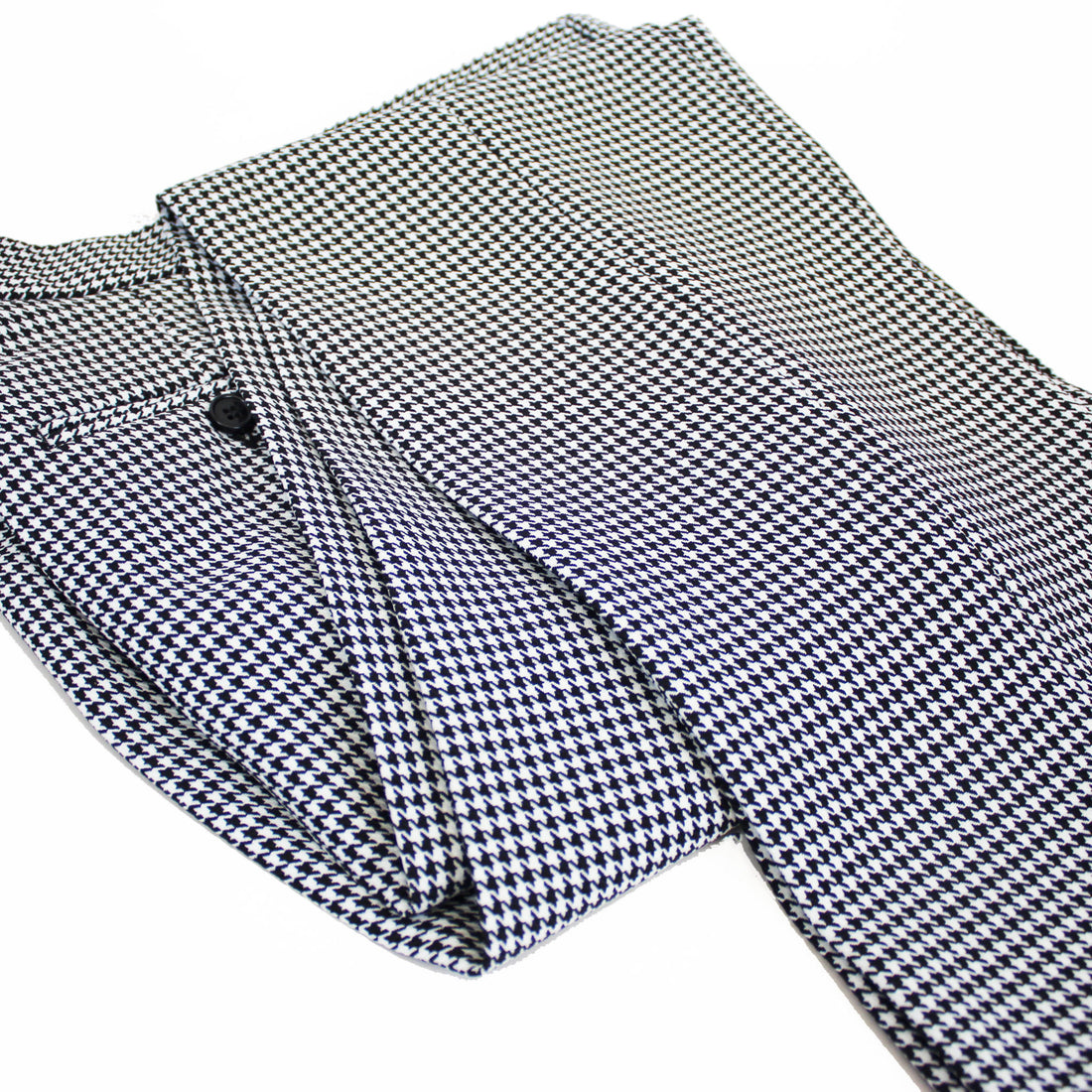 Sta Prest Trousers - Black/White Dogtooth