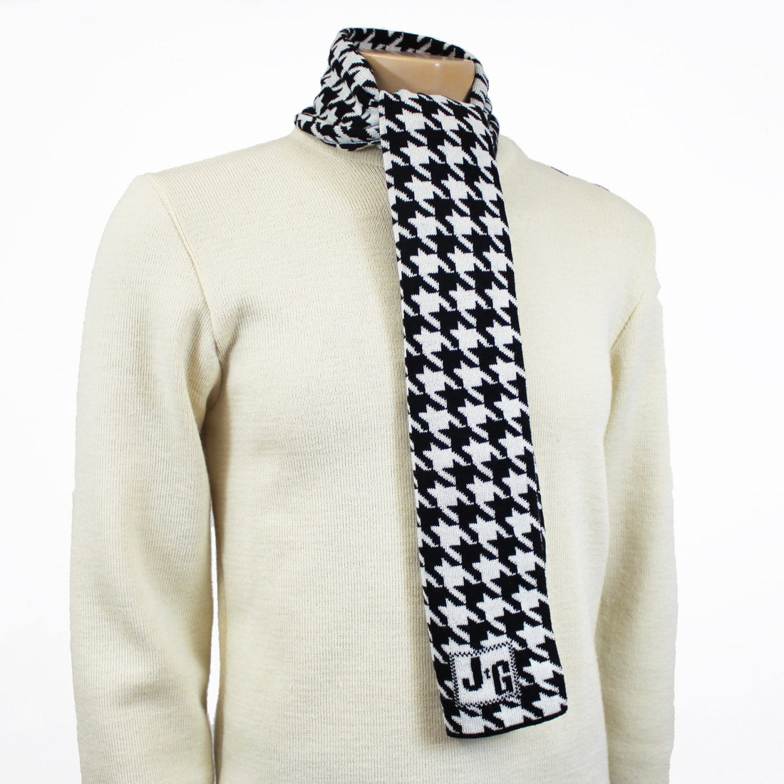 JtG Scarf - Black/White Dogtooth