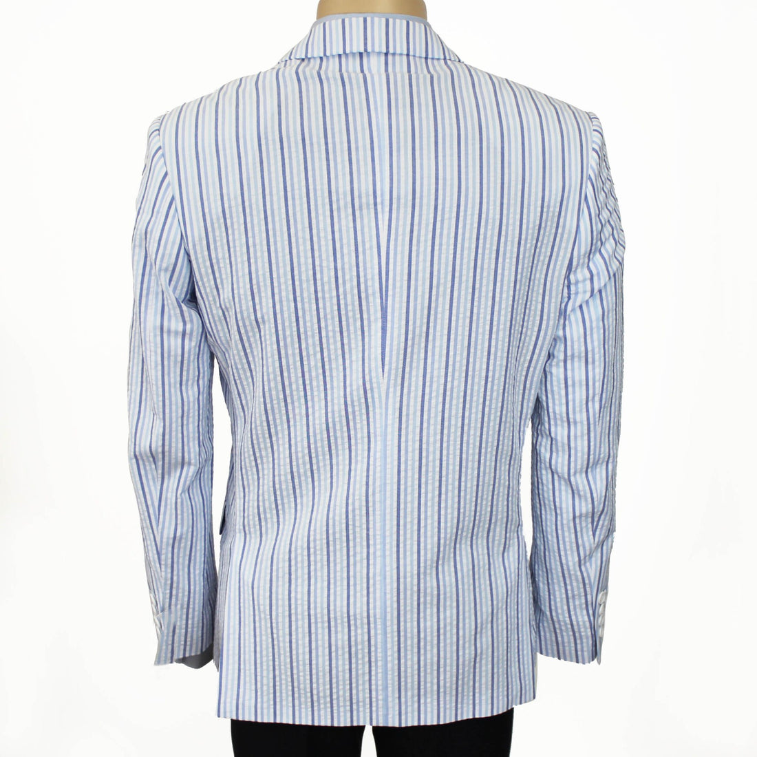 Seersucker Blazer - Sky/Blue Stripe