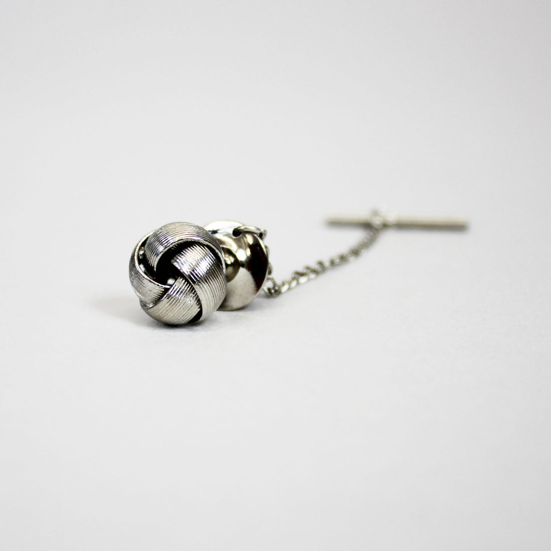 Tie Stud Knotted - Silver