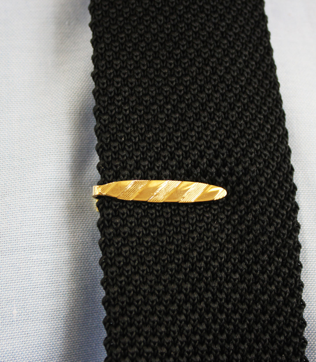 Tie Bar Striped - Gold