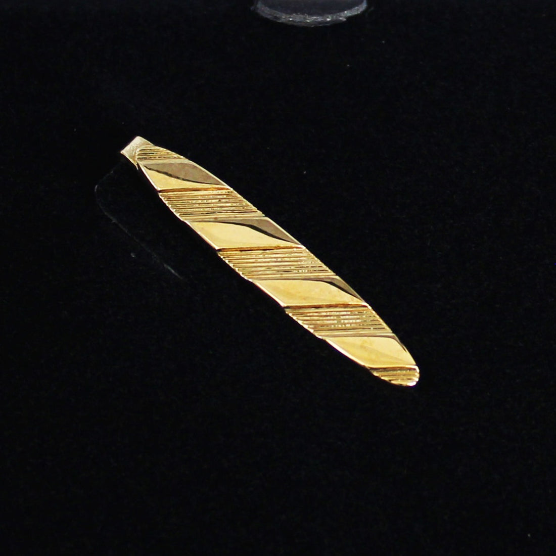 Tie Bar Striped - Gold