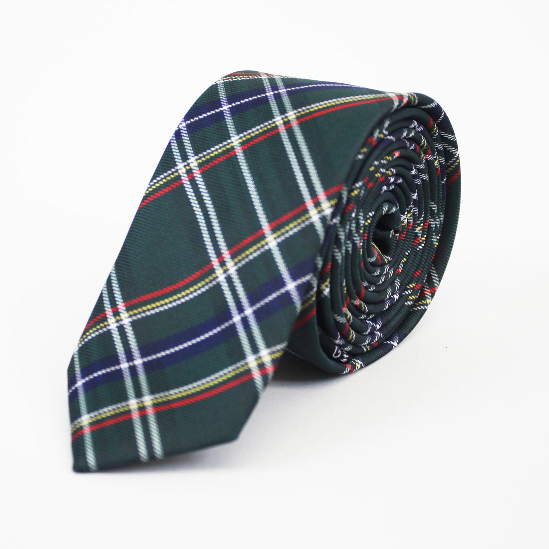 Knightsbridge Silk Tie - Green Tartan