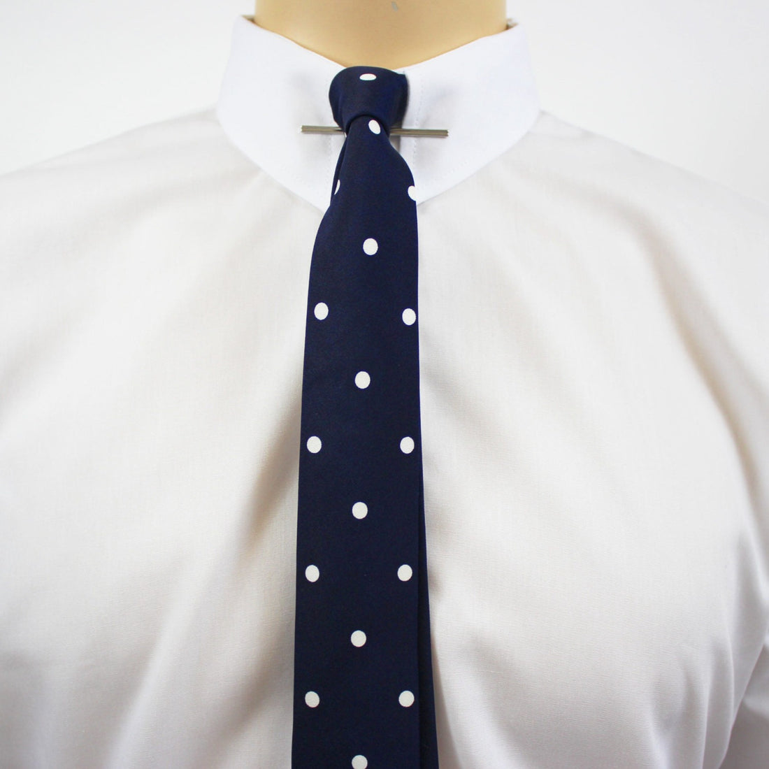 Knightsbridge Silk Tie - Navy Big Polka